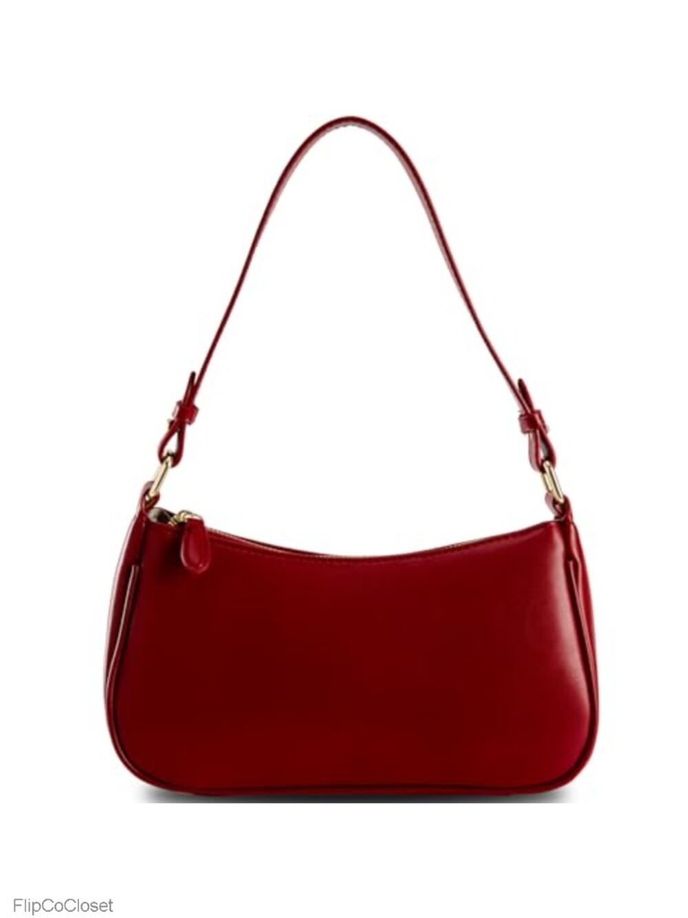 Small Shoulder Bag PU Leather Crossbody Clutch Purse with 2 Straps